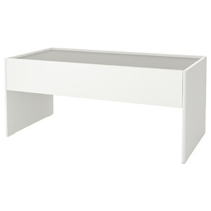 DUNDRA Activity table with storage, white, grey