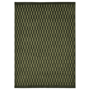 NÖVLING Rug, low pile, green, 128x195 cm