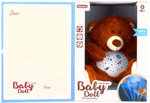 Baby Night Projector Plush Bear 0+