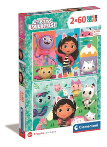 Clementoni Children's Puzzle Gabby's Dollhouse 2x60 4+