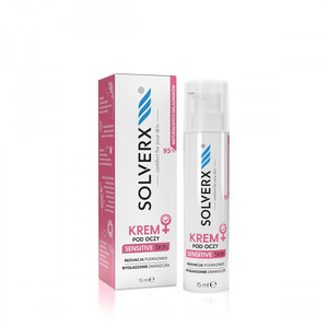 SOLVERX Sensitive Skin Eye Cream 93% Natural 15ml