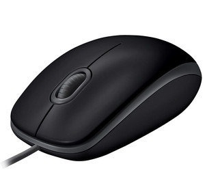 Logitech Silent Optical Wired Mouse Black B110 910-00550