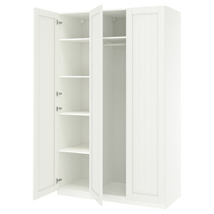 PAX / GULLABERG Wardrobe combination, white/white, 150x60x236 cm