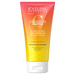 EVELINE Vitamin C 3xAction Cleansing Face Gel Instant Glow & Refresh 150ml