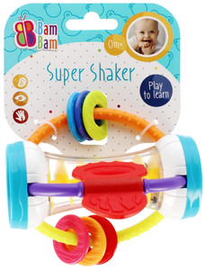 Bam Bam Rattle Super Shaker, assorted colours, 0m+