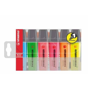 Stabilo Highlighter Boss Original 6 Colours