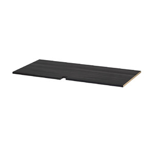 UTRUSTA Shelf for corner base cabinet, wood effect black, 128 cm