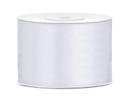 Satin Ribbon 25m 50mm, white