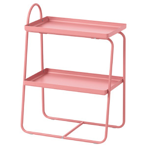 HATTÅSEN Bedside table/shelf unit, pink