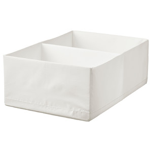 STUK Box with compartments, white, 34x51x18 cm