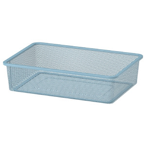 TROFAST Mesh storage box, grey-blue, 42x30x10 cm