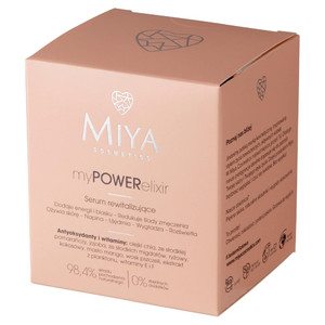 MIYA myPOWERelixir Face Revitalizing Serum 98.4% Natural Vegan 50ml