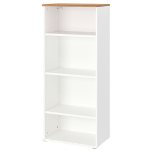 SKRUVBY Bookcase, white, 60x140 cm