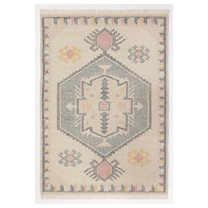 KNYLHAVRE Rug, flatwoven, multicolour/handmade, 170x240 cm