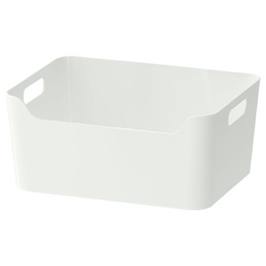 VARIERA Box, high-gloss white, 34x24 cm