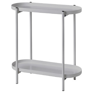 OLIVBLAD Plant stand, in/outdoor light grey, 56 cm