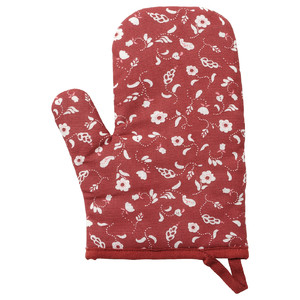 INAMARIA Oven glove, patterned/red