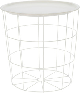 Side Table with Storage Cocotte, white