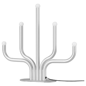 FRÖJDA LED table decoration, silver-colour, 40 cm