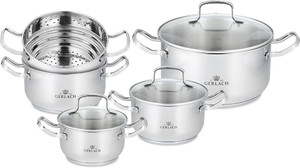 Gerlach Cookware Set Pots SIMPLE, 9pcs