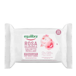 Equilibra Rosa Micellar Make-up Remover Wipes 25pcs