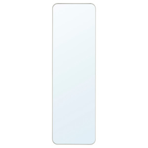 LINDBYN Mirror, white, 40x130 cm