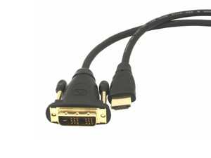 Gembird HDMI-DVI Male-Male Cable, gold-plated connectors, 1.8m