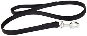 Dingo Leather Dog Leash 1.2x120cm, black