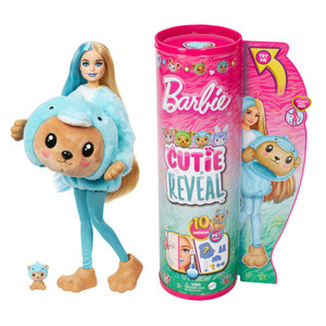 Barbie Cutie Reveal Doll Teddy Bear As Dolphin HRK25 3+