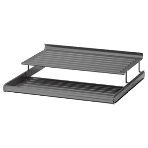 KOMPLEMENT Pull-out shoe shelf, dark gray, 75x58 cm