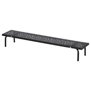 LÅNESPELARE Monitor stand, black, 97x19 cm