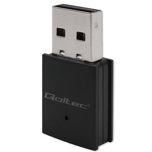 Qoltec Mini Adapter Wi-Fi, BT 4.0