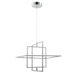 GoodHome Pendant Lamp LED Kohmani 50cm 1700lm, chrome