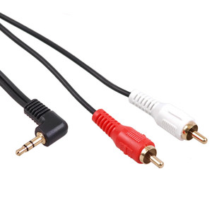 Cable 3.5mm mini 2RCA 1m black MCTV-824