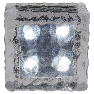 Glass Solar Lamp Cube 10cm