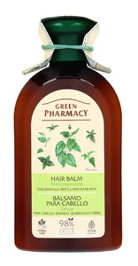 Green Pharmacy Hair Balm for Damaged & Brittle Hair Nettle 98% Natural Vegan 300ml