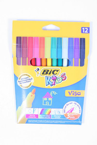 BIC Kids Felt Tip Pens Visa 12 Colours