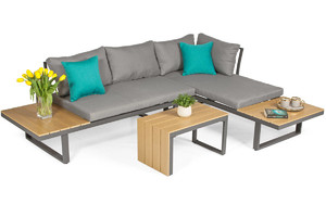 Modular Corner Garden Set, grey