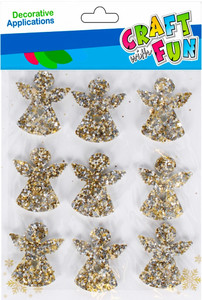 Craft Christmas Stickers Angel 9pcs