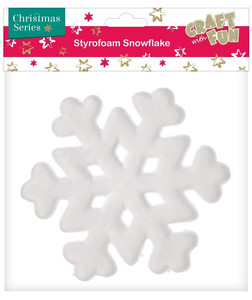 Craft Christmas Styrofoam Snowflake 185mm