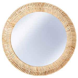 KAFFETRÄD Mirror, rattan, 50 cm