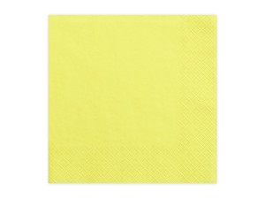 Paper Napkins 33x33cm, 20pcs, yellow