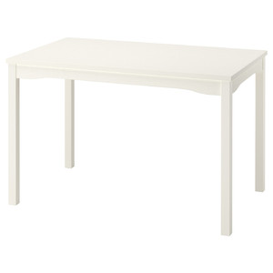 HAUGA Table, white, 118x74 cm