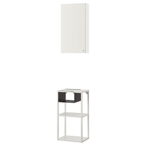 ENHET Wall storage combination, white, 40x30x150 cm
