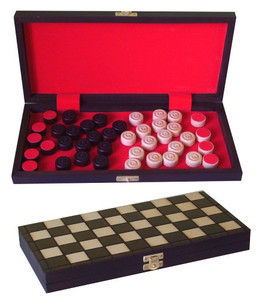 Wooden Checkers Small 6+