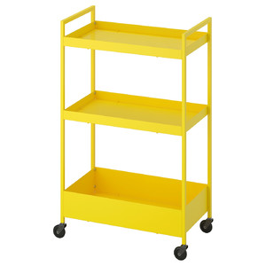 NISSAFORS Trolley, yellow, 50.5x30x83 cm