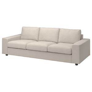 VIMLE 3-seat sofa, with wide armrests/Gunnared beige