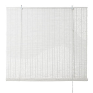 Corded Bamboo Roller Blind Colours Java 120x180cm, white