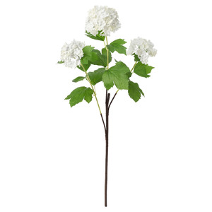 SMYCKA Artificial flower, Snowball, white, 60 cm