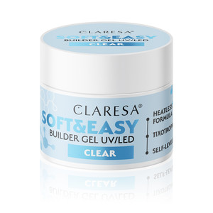 CLARESA Builder Gel UV/LED Soft&Easy - Clear 90g